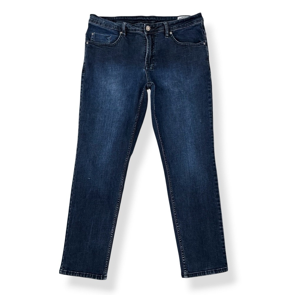 Buffalo David Bitton Jeans 38x32 (36x29.5) Blue Jackson Straight Stretch Denim